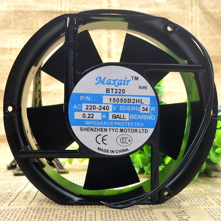 全新原装Maxair/BT 交流散热风扇 15050B2HL 220V