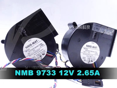 NMB 9733 12V 2.65A  850 服务器 涡轮 风扇 BG0903-B049-POS