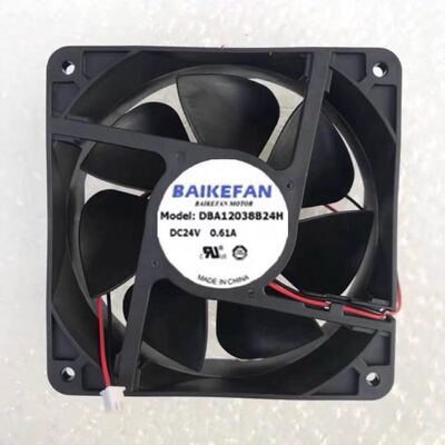 正品BAIKEFAN佰和金采 DBA12038B24H 24V 散热风扇 0.61A 12cm