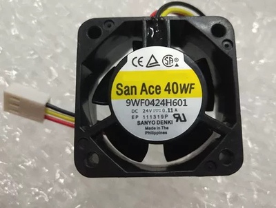 三洋San Ace 40WF 9WF0424H6D01 0.11A 24V 4020 4CM发那科风扇