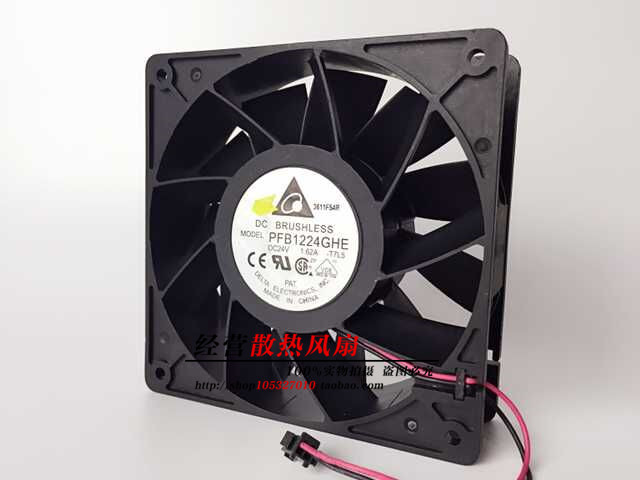 台达 PFB1224GHE 12038 24V 1.62A 12厘米 大风量 ABB变频器风扇
