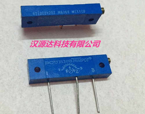 RT12C2Y202 2K 5% 1W 22圈 侧面调节 BOURNS直插精密电位器