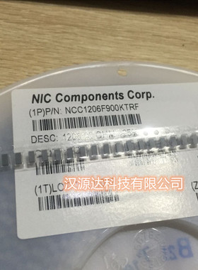 NCC1206F900KTRF NIC进口贴片共模电感 1206 90R 90欧 3.2x1.6MM