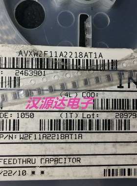 W2F11A2218AT1A 贴片穿心滤波电容 0805 220PF 100V NPO材质