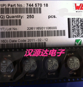 74457018 WE1R8 WE-PD4 1.8UH 25A 51MHZ 22X15X7MM WURTH电感