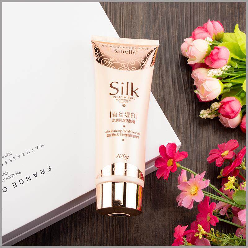 SIBELLE/四季美人蚕丝蛋白系列水润保湿洁面膏100G洗面奶洁面乳图片