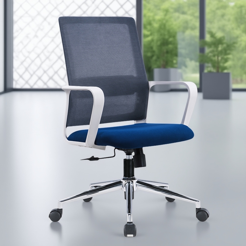 新款舒适电脑椅办公简约时尚网布椅职员座椅人体工学转椅会议椅子
