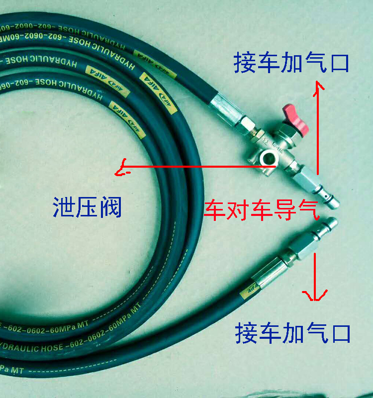 cng气管接头配件车对车减压器