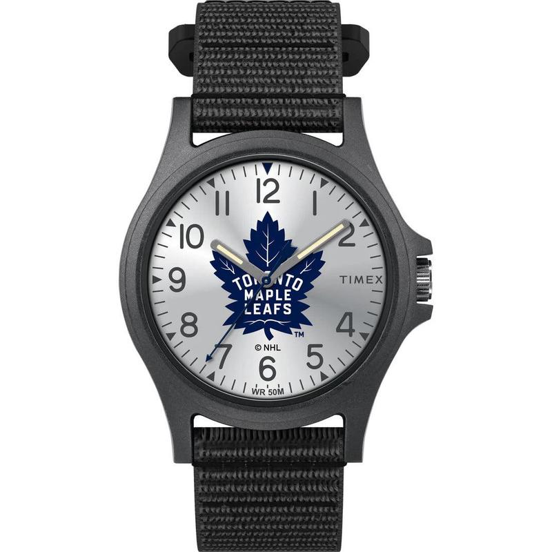 代购Timex天美时男士腕表计时夜光日期防震黑色织物树脂防水