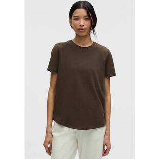 海外代购lululemon/露露乐蒙女士运动T恤弹力透气圆领短袖瑜伽