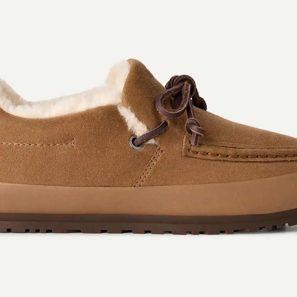 代购UGG 经典潮流 百搭舒适 女性的 Quill 套脚鞋绒面革一脚蹬休