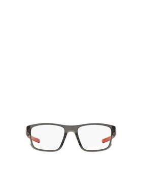 Oakley/欧克利方形全框太阳眼镜烟灰色无鼻托镜腿图案
