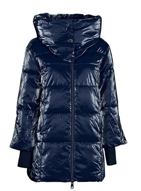 代购GUESS女士羽绒服保暖防风轻盈抗寒连帽长款亮面绗缝冬季户外