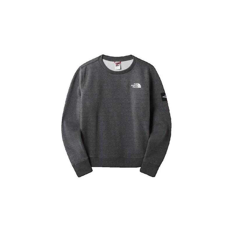 代购THE NORTH FACE北面女士卫衣保暖舒适透气柔软圆领灰色长袖