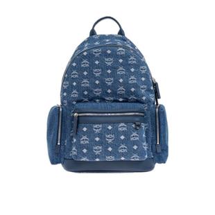 代购MCM男士双肩包多口袋设计前袋收纳挂件环设计主隔层大容量