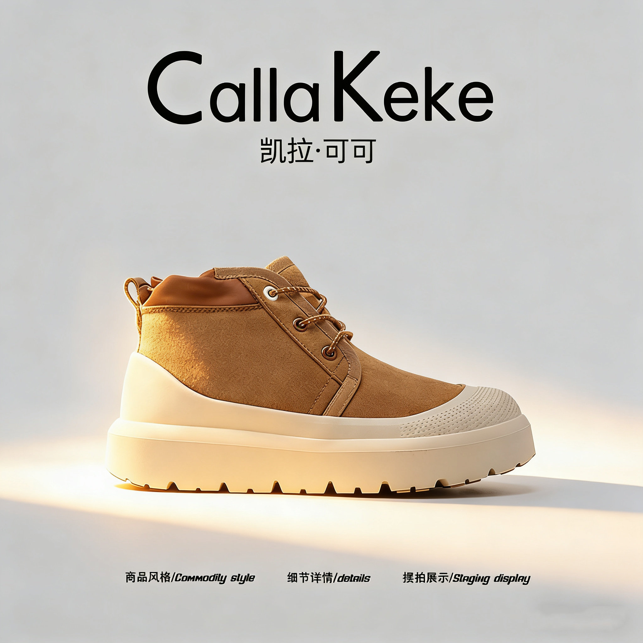 美国Calla Keke户外抗寒防滑男雪地靴冬季加绒保暖厚底零下棉鞋