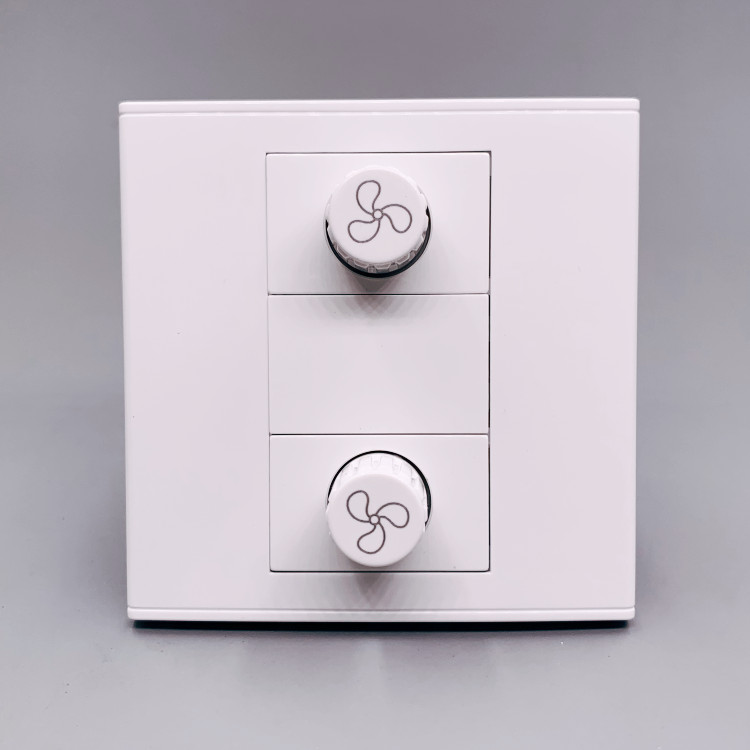 双调速开关 二位双联调速风扇吊扇旋钮控制器开关面板 暗装86型