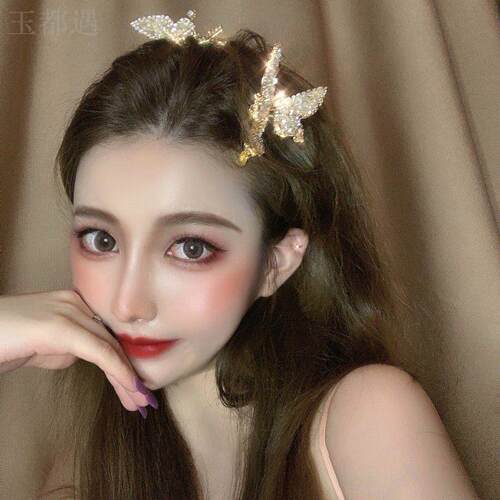 蝴蝶高颜值发夹玉都遇超仙