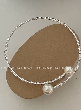小众项圈锁骨链女珍珠