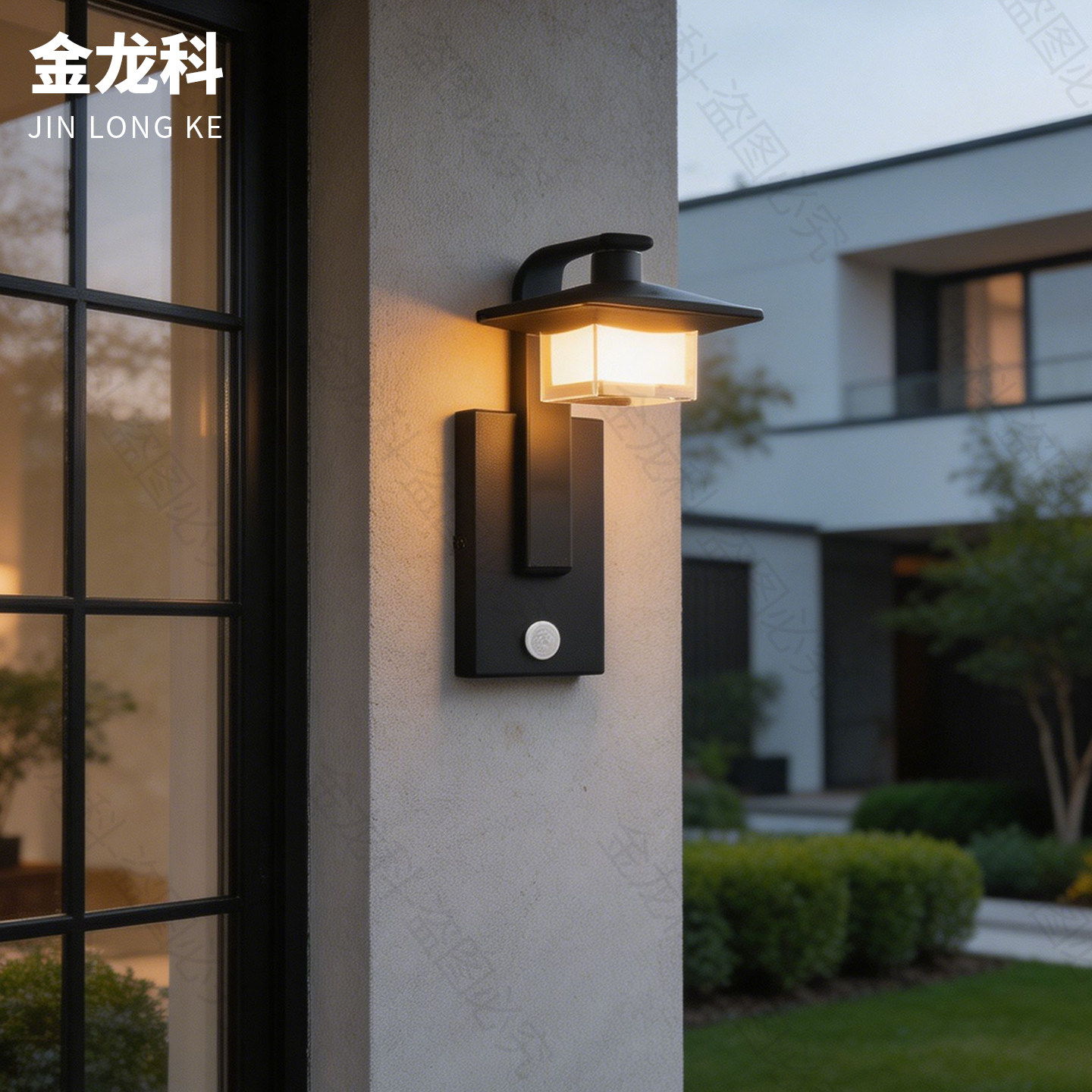 中古风户外壁灯过道灯庭院门口室外led超亮防水灯阳台感应墙壁灯图片