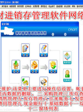 CY钢材进销存管理软件加密狗