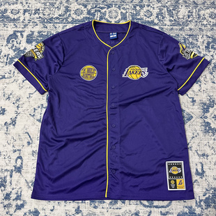 出口美式 棒球服嘻哈宽松街舞男女运动短T球衣 vintage复古刺绣开衫