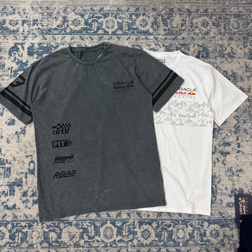 次品 夏季ORACLE红牛机车服宽松短袖T恤透气美式休闲赛车服半袖