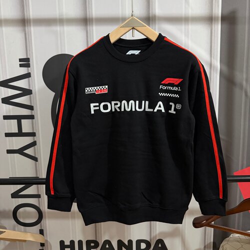 次品 方程式赛车F1秋冬加绒卫衣男套头衣服圆领美式宽松长袖