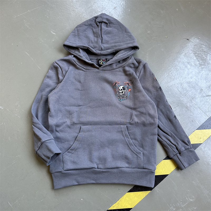 秋冬男女童加绒连帽卫衣