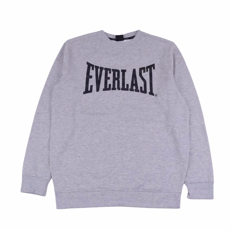 次品处理拳击格斗everlast秋冬加绒透气运动卫衣圆领套头美式上衣