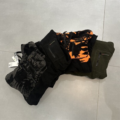 户外运动backcountry秋冬保暖透气摇粒绒连帽卫衣男半拉链抓绒衣