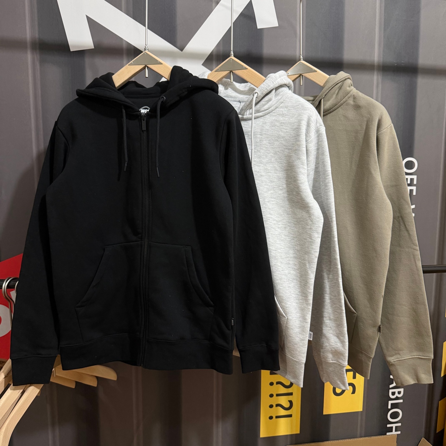 美式重磅高克加绒加厚拉链卫衣秋冬男士宽松连帽休闲运动外套