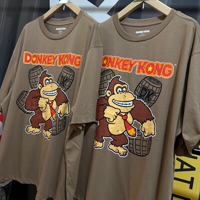 次品处理Donkey Kong大金刚复古美式街头潮流男女oversize短袖T恤
