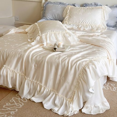 夏季冰丝滑裸睡可水机洗空调被