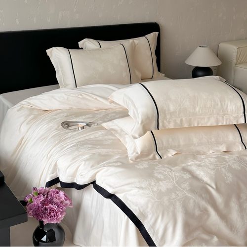 春夏高端兰精天丝提花床上四件套