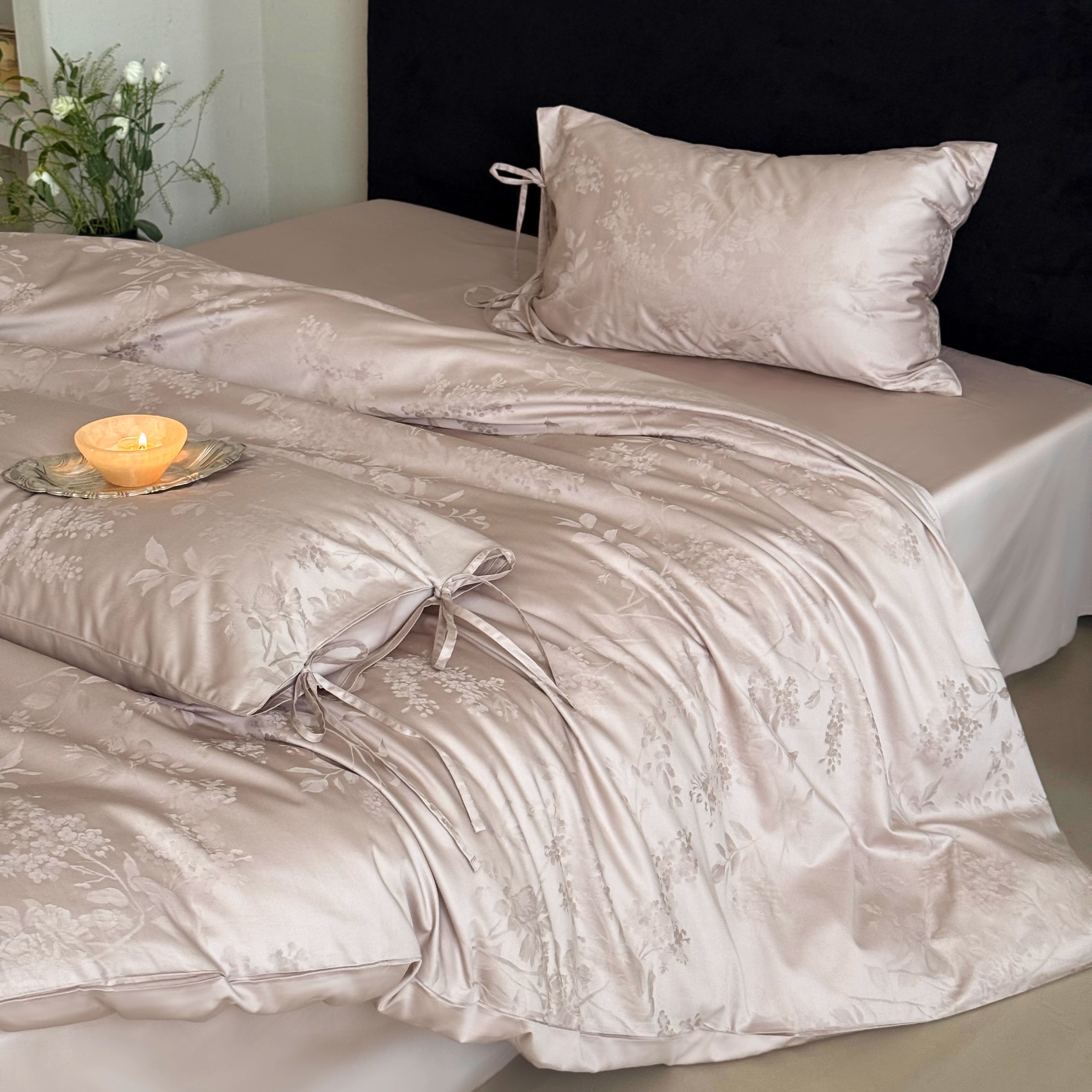 法式简约轻奢风全棉长绒棉四件套