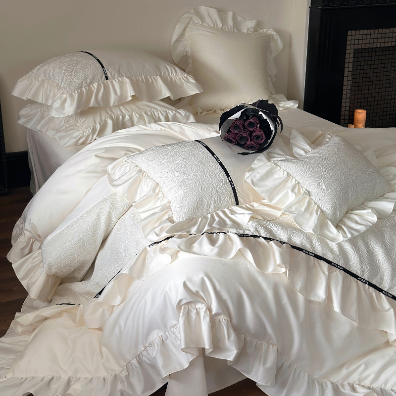 高级感提花床上用品床单被套