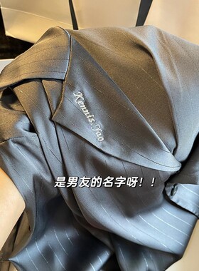 维多利亚送对象定制刺绣桑蚕丝高级感春秋季真丝睡衣男夏季家居服