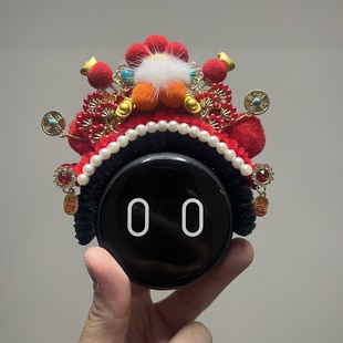 蔚来nomi帽子装饰原创新年金元宝汽车摆件头箍问界小艺帽子M789