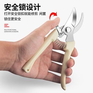 花艺修枝剪弹簧手动摘果专用农用剪刀园艺修剪树枝剪子实用工具