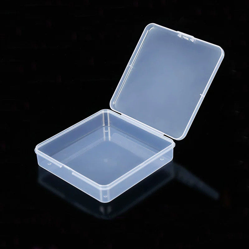 透明环保塑料收纳盒多用途整理洗脸扑首饰假睫毛粉扑化妆用品盒