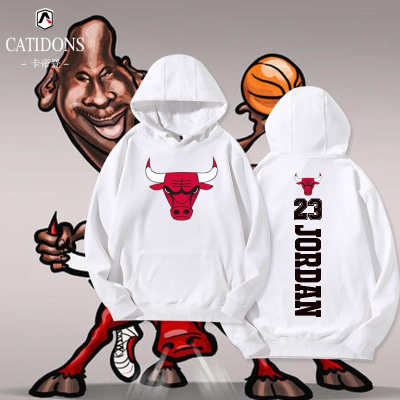芝加哥公牛aj飞人23卫衣男篮球