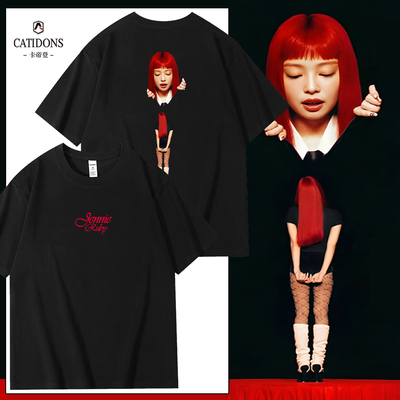 Jennie金智妮专辑ruby周边短袖