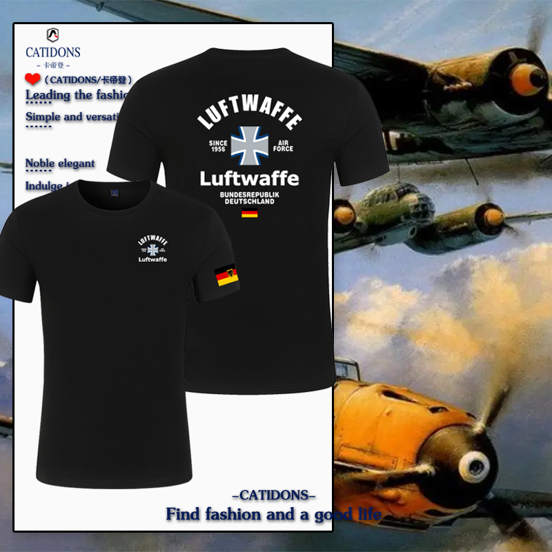 德国陆军空军德意志短袖t恤衫