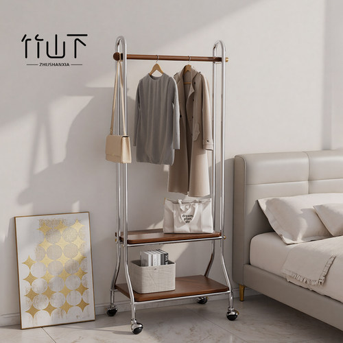 落地挂衣架卧室可移动金属衣帽架