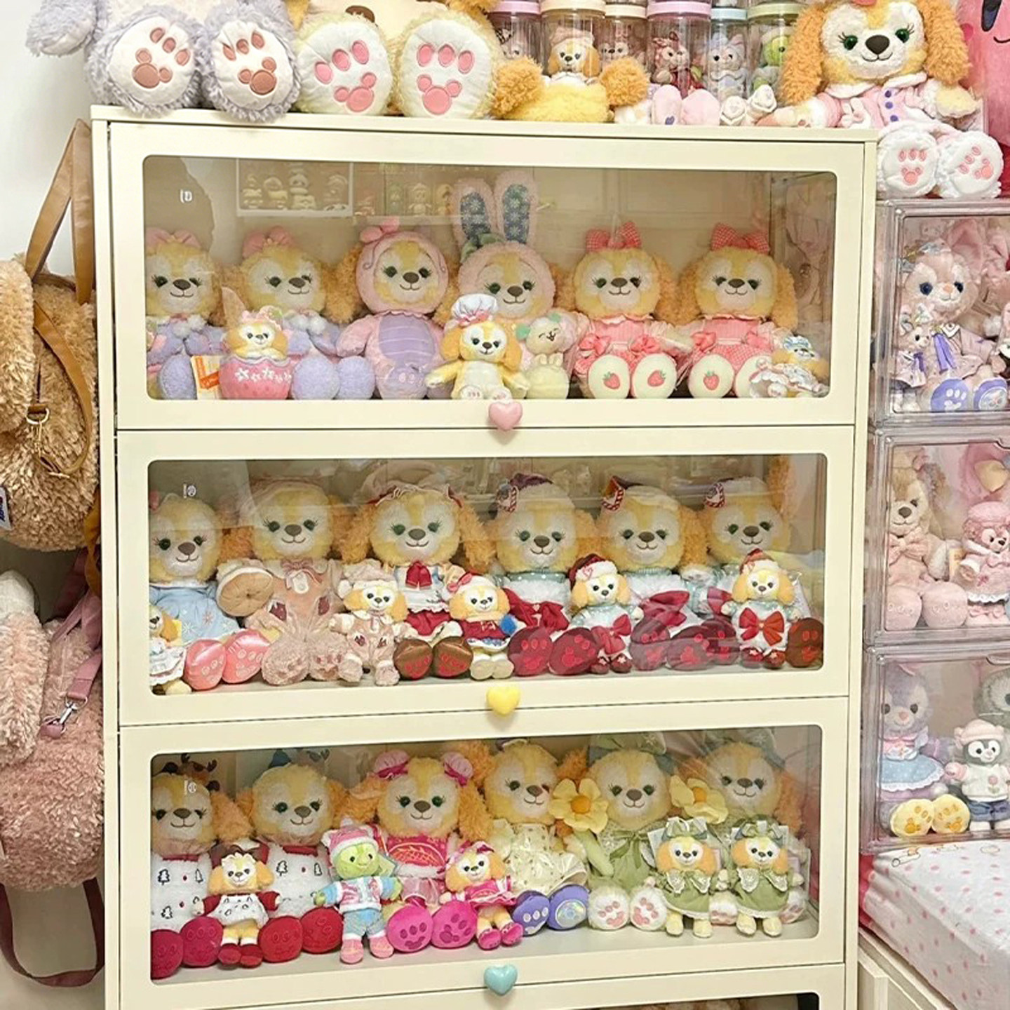 手办展示柜盲盒玩偶收纳展示架图片
