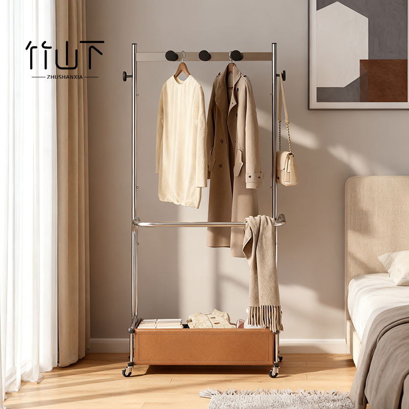 【铁艺框架】【皮革置物篓】