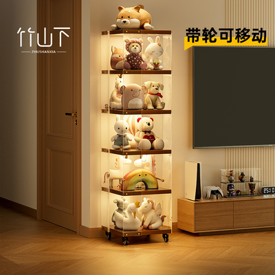 【稳固不晃】旋转手办展示架透明