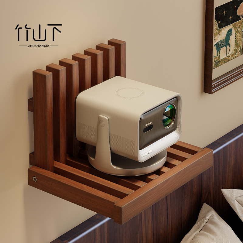 投影仪支架床头挂墙壁挂式投屏家用路由器置物架玄关折叠凳换鞋凳