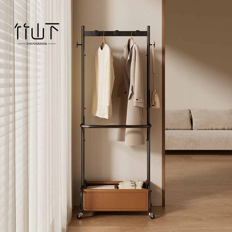 【铁艺框架】【皮革置物篓】